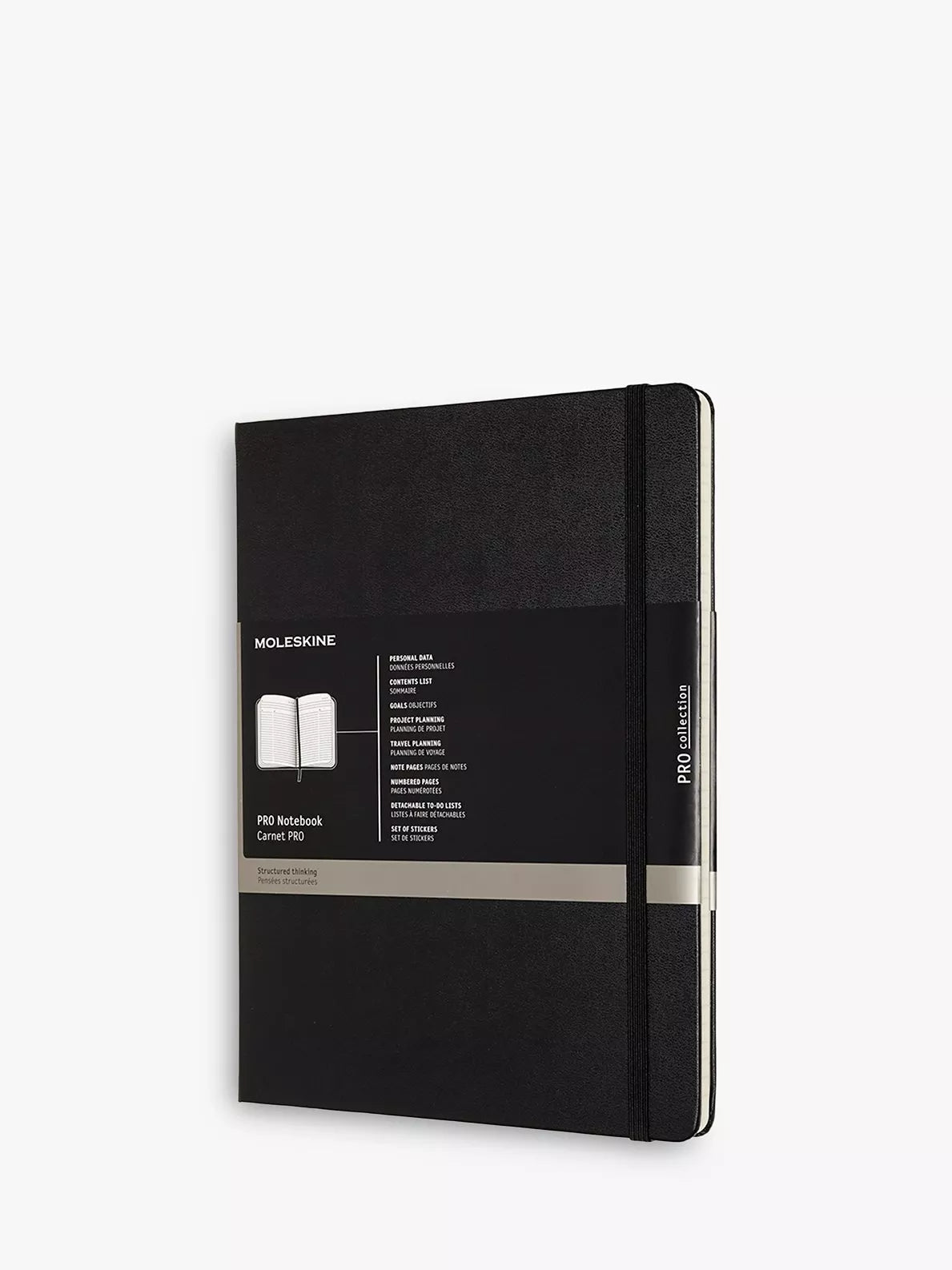 Moleskine Professional Extra Large Journal black lined notebook, imported from the UK