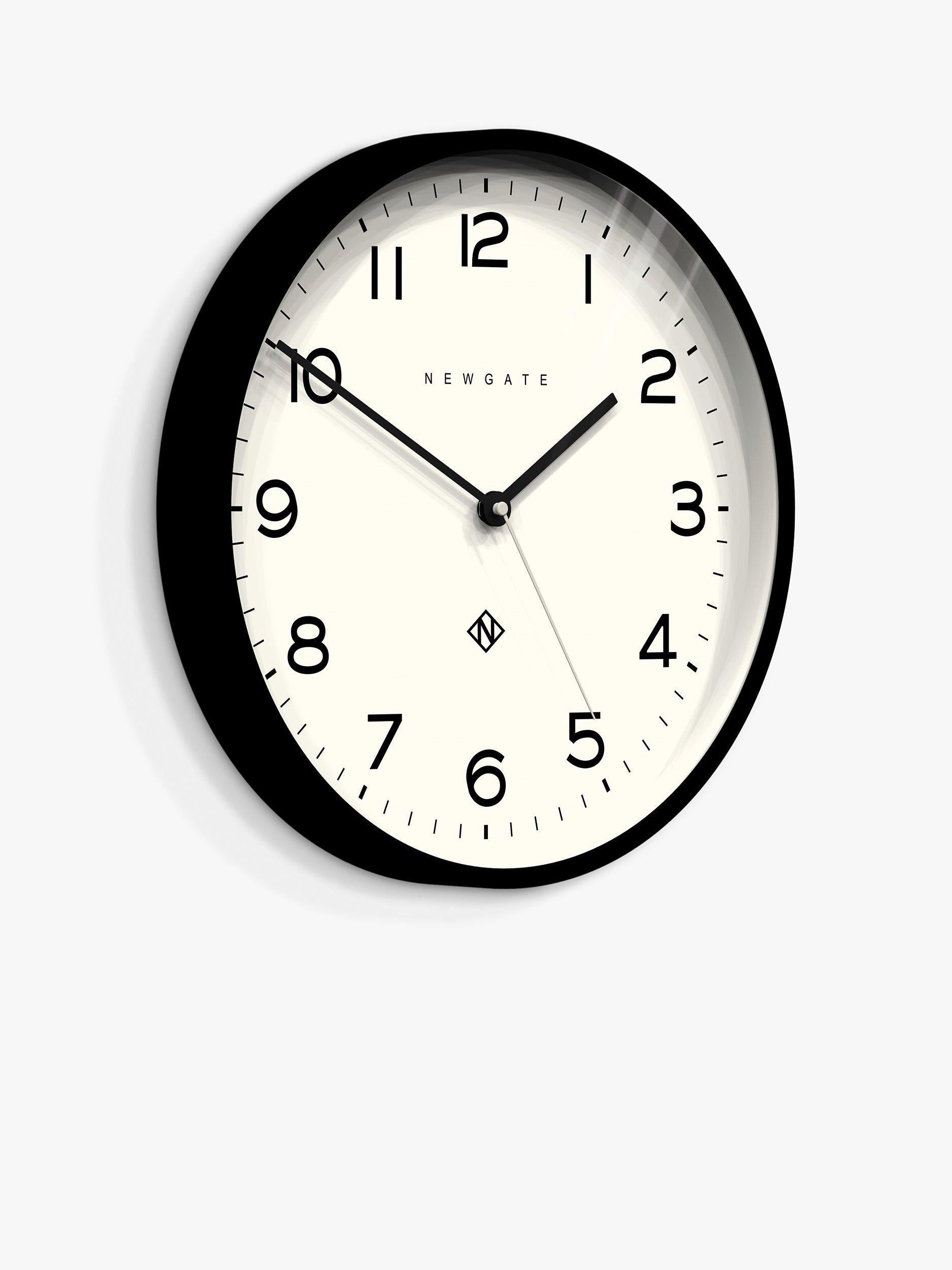 Newgate Clocks Echo analogue wall clock 37cm, UK version