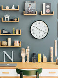 Newgate Clocks Echo analogue wall clock 37cm, UK version