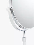 John Lewis magnifying pedestal mirror 3x brass glass - British product