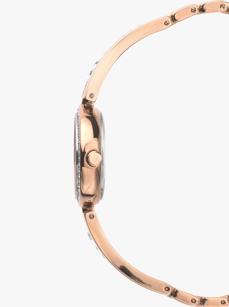 Sekonda watch gift set rose gold crystal (British brand)