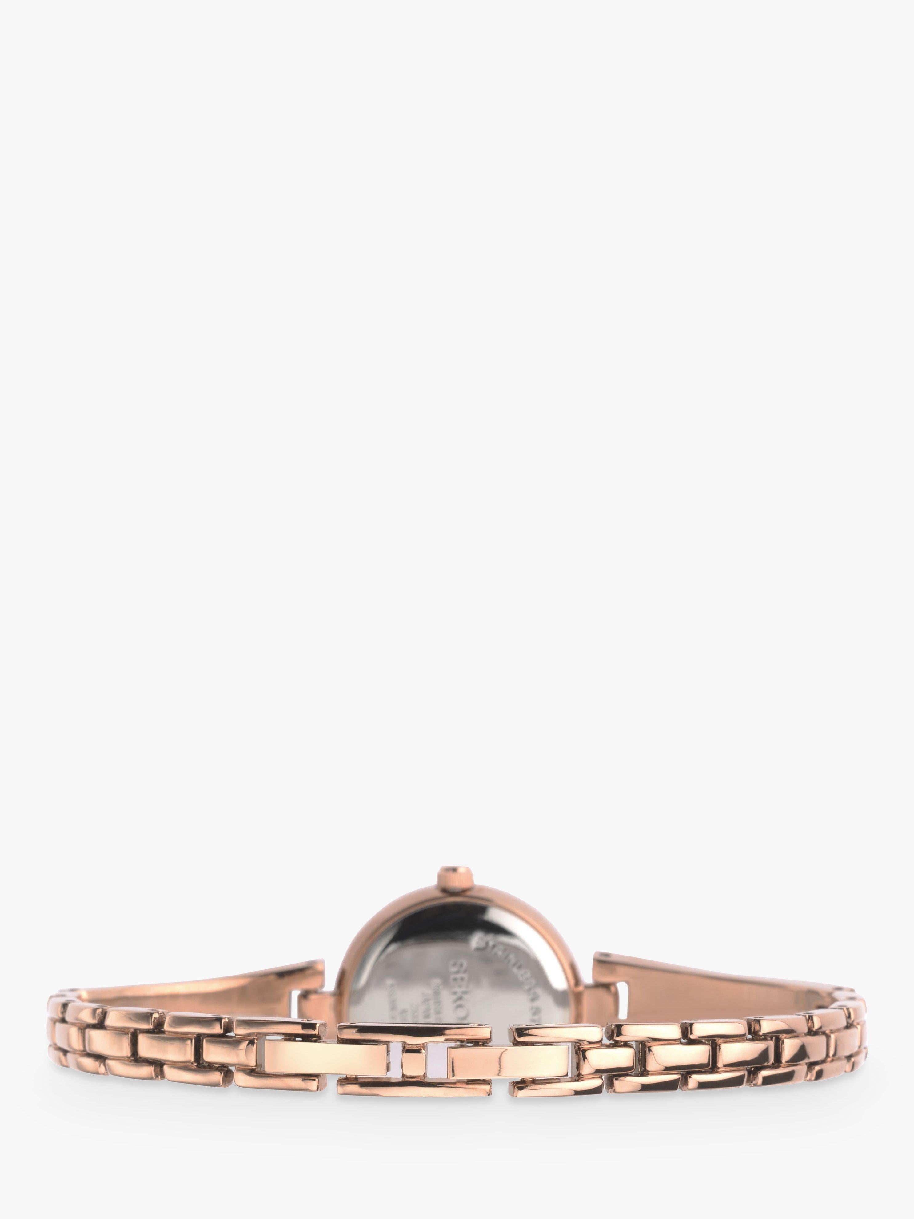 Sekonda watch gift set rose gold crystal (British brand)