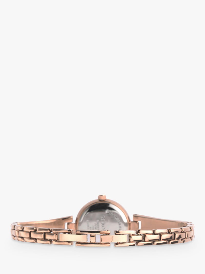Sekonda watch gift set rose gold crystal (British brand)