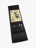 Derwent sketching wallet with pencils, charcoal, and sketch pad - British product