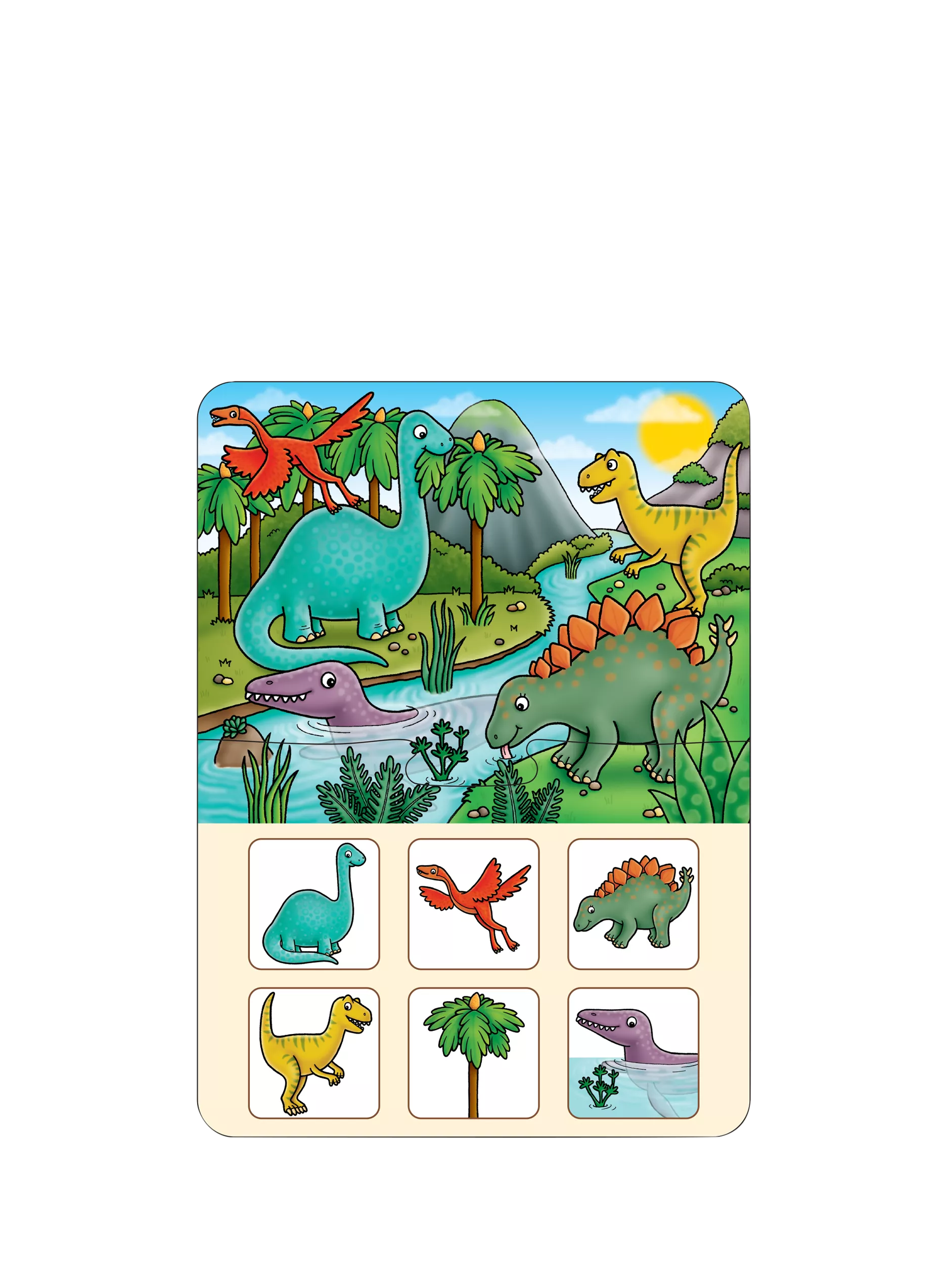 Orchard Toys Dinosaur Lotto matching memory game, UK version