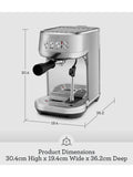 Sage Bambino Plus coffee machine brushed stainless steel, imported from the UK