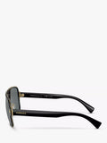 Versace sunglasses polarised geometric black grey 56mm, UK version