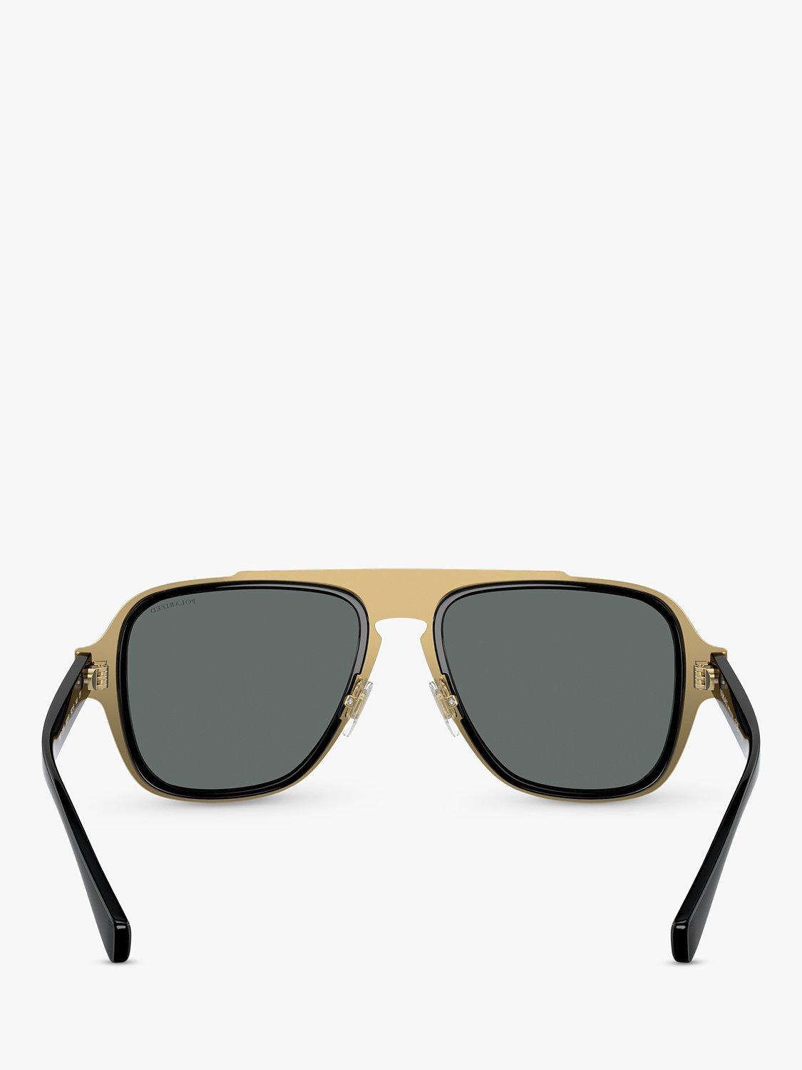 Versace sunglasses polarised geometric black grey 56mm, UK version