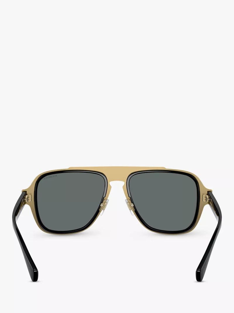 Versace sunglasses polarised geometric black grey 56mm, UK version