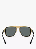 Versace sunglasses polarised geometric black grey 56mm, UK version