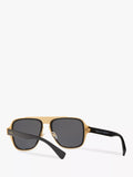 Versace sunglasses polarised geometric black grey 56mm, UK version