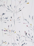 John Lewis Nerine floral wallpaper design with painted stems, UK version