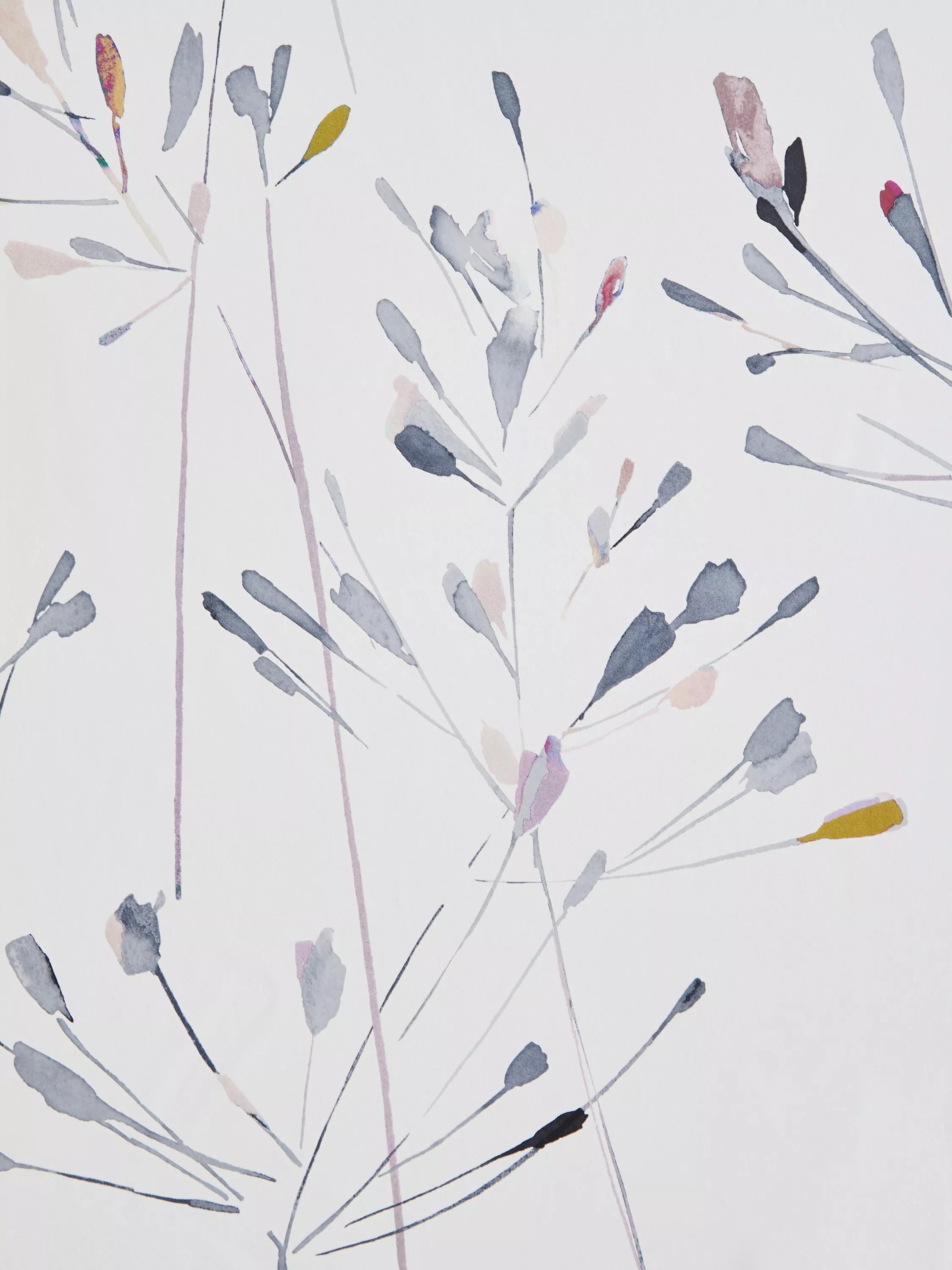 John Lewis Nerine floral wallpaper design with painted stems, UK version