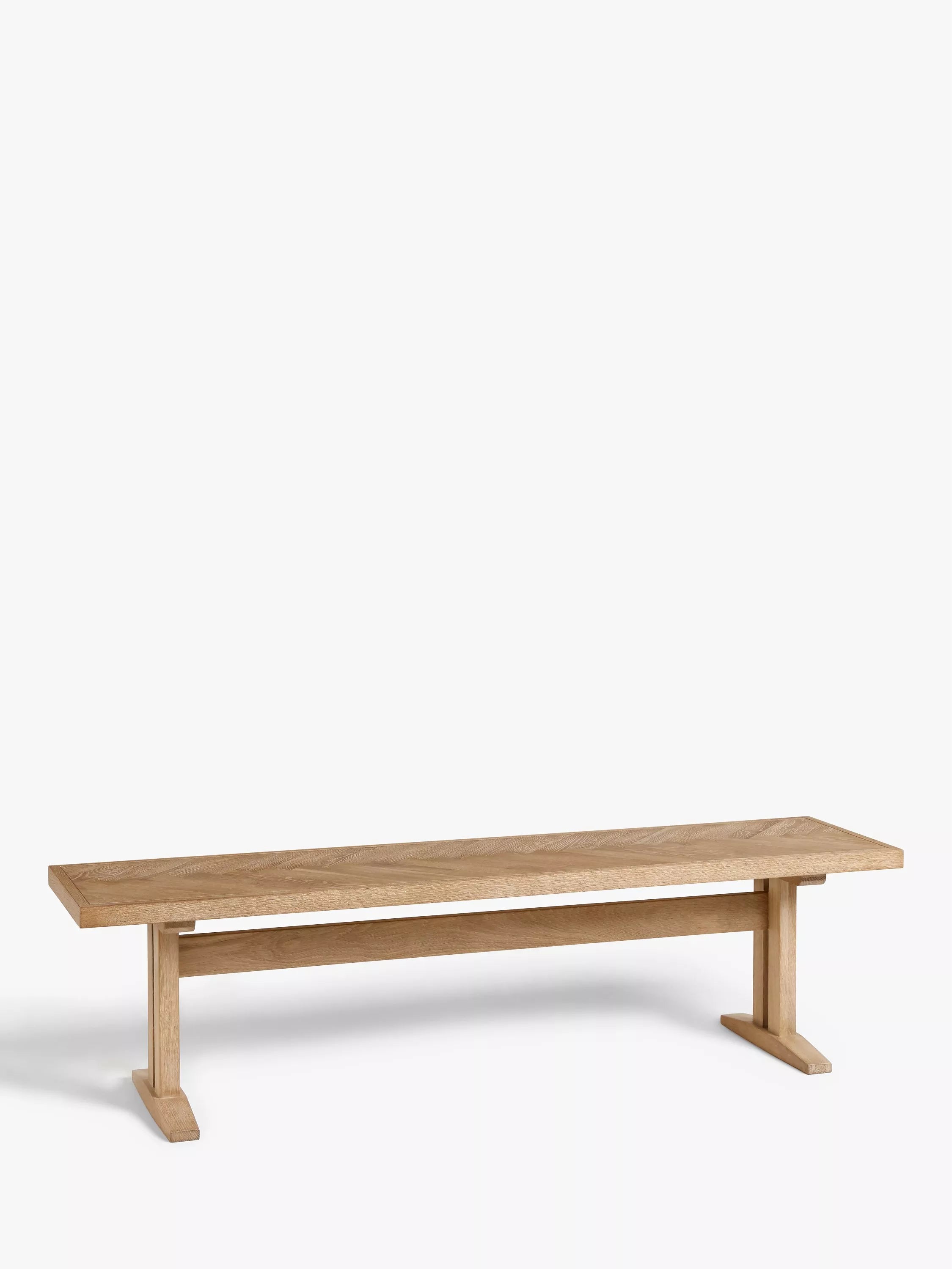 John Lewis Estate 3 seater bench in natural oak finish (British brand)