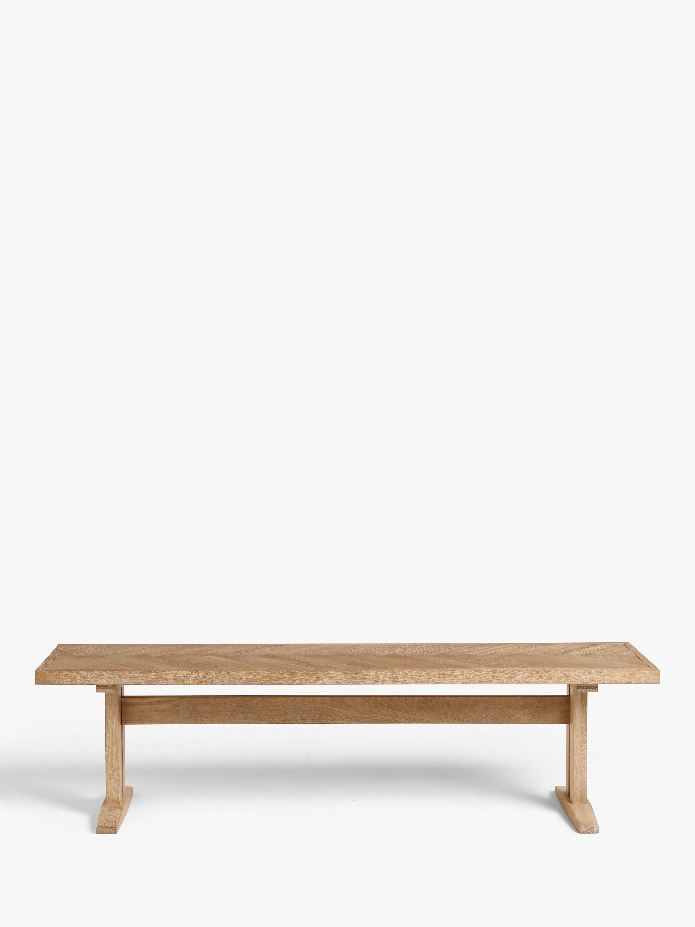 John Lewis Estate 3 seater bench in natural oak finish (British brand)