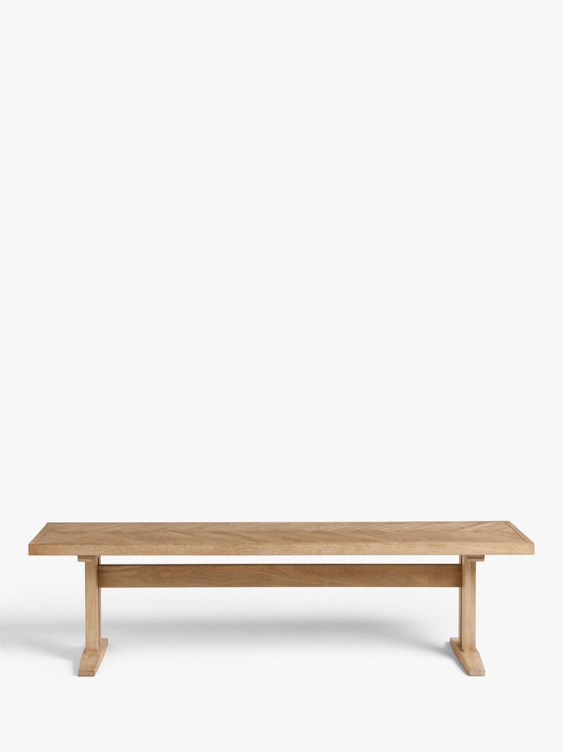 John Lewis Estate 3 seater bench in natural oak finish (British brand)