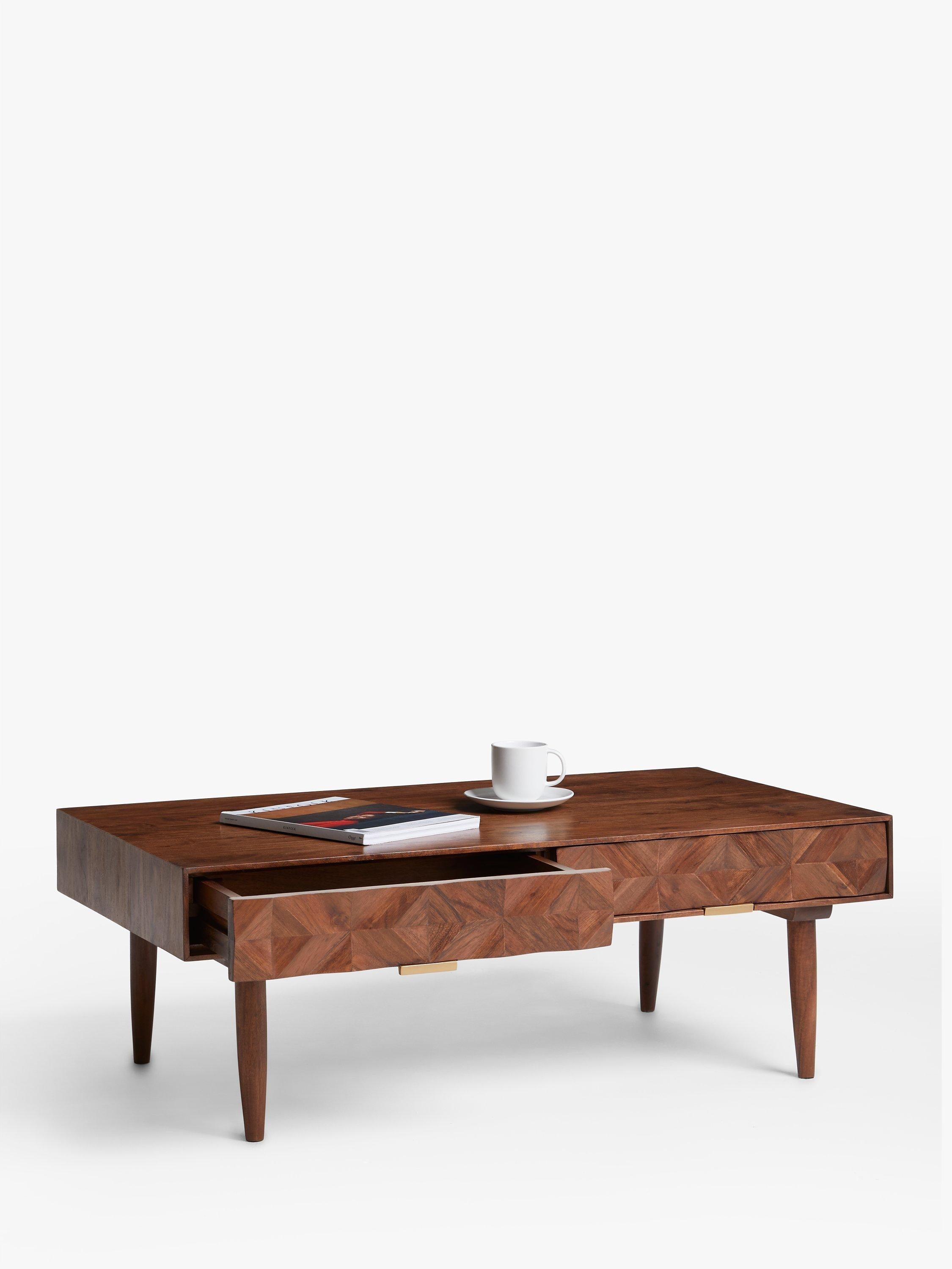 Swoon Franklin brown rectangular coffee table, UK version