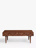 Swoon Franklin brown rectangular coffee table, UK version