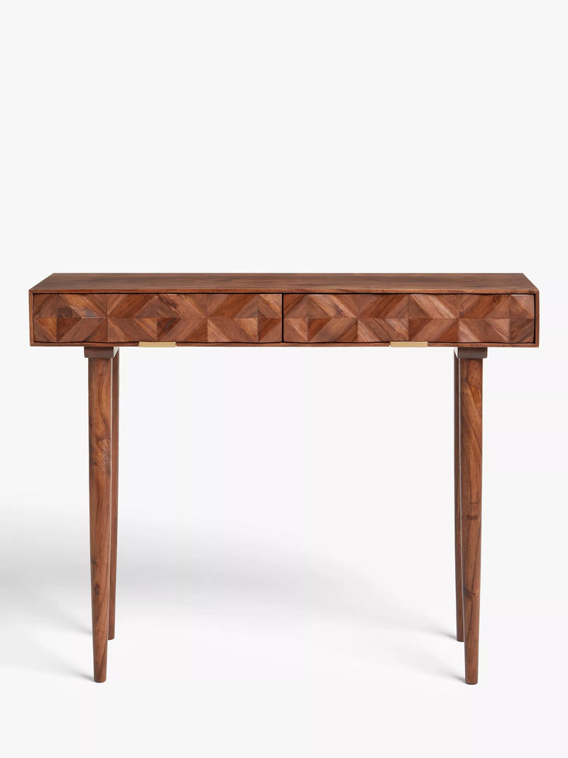 Swoon Franklin console table with two drawers, imported from the UK