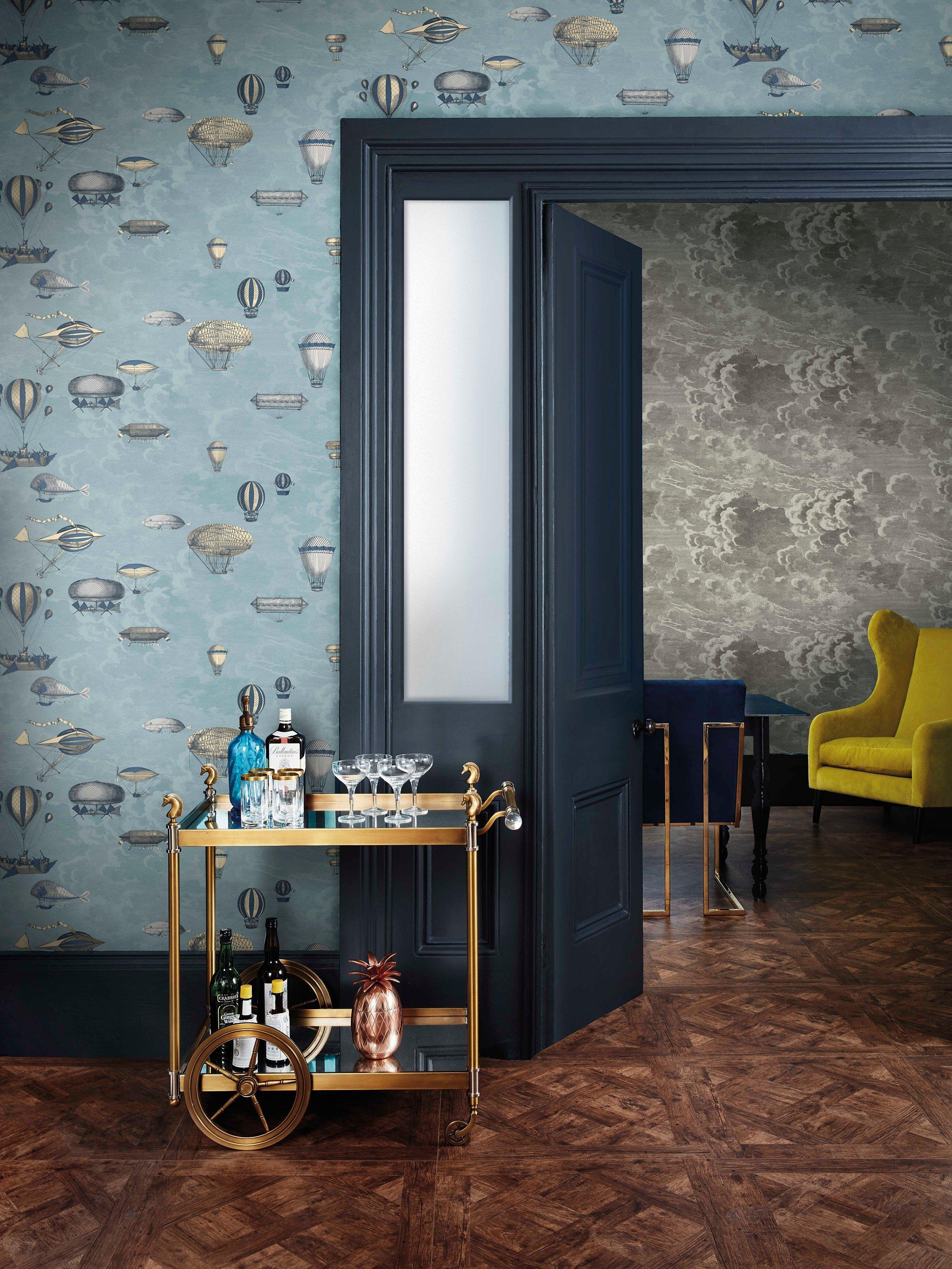 Cole & Son Nuvolette wallpaper set 2 rolls, imported from the UK