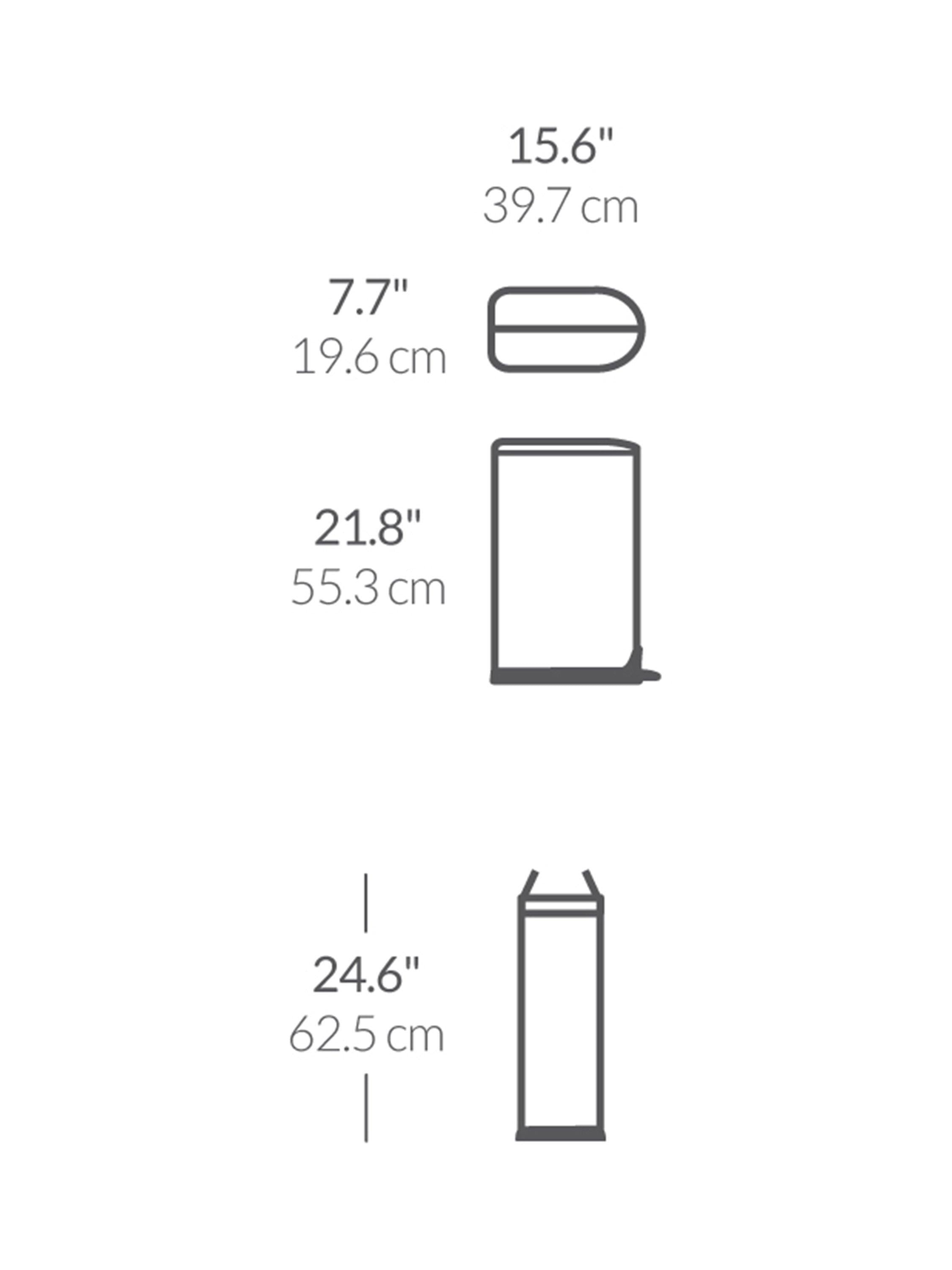 simplehuman Butterfly Pedal Bin 18L (British brand)