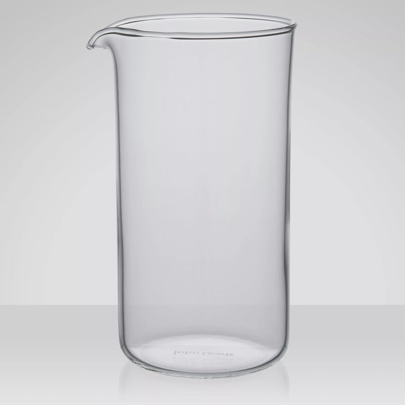 John Lewis 3-cup cafetiere glass beaker 350ml clear, UK version