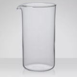 John Lewis 3-cup cafetiere glass beaker 350ml clear, UK version