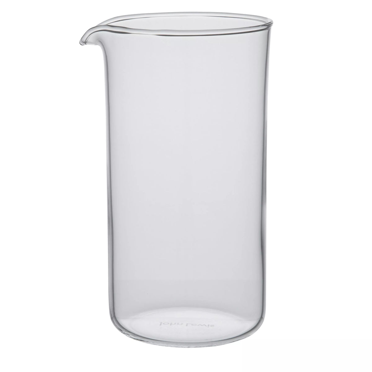 John Lewis 3-cup cafetiere glass beaker 350ml clear, UK version
