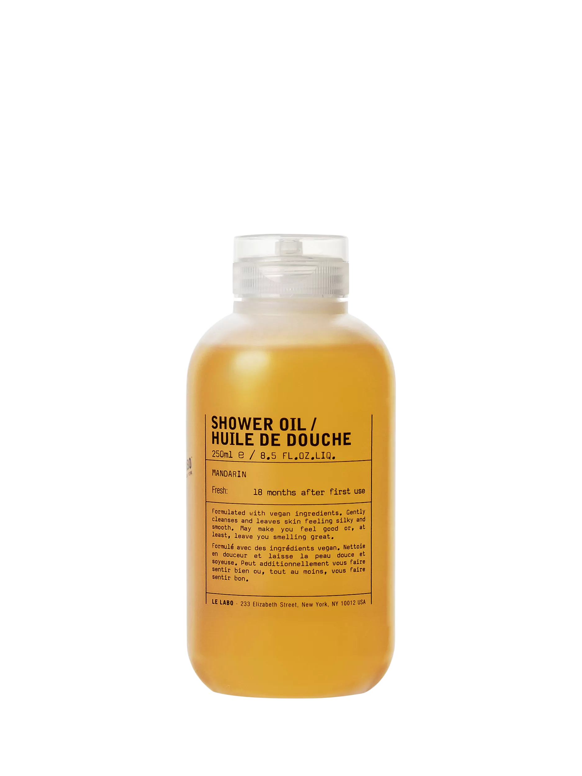 Le Labo shower oil mandarin scent 250ml, UK version
