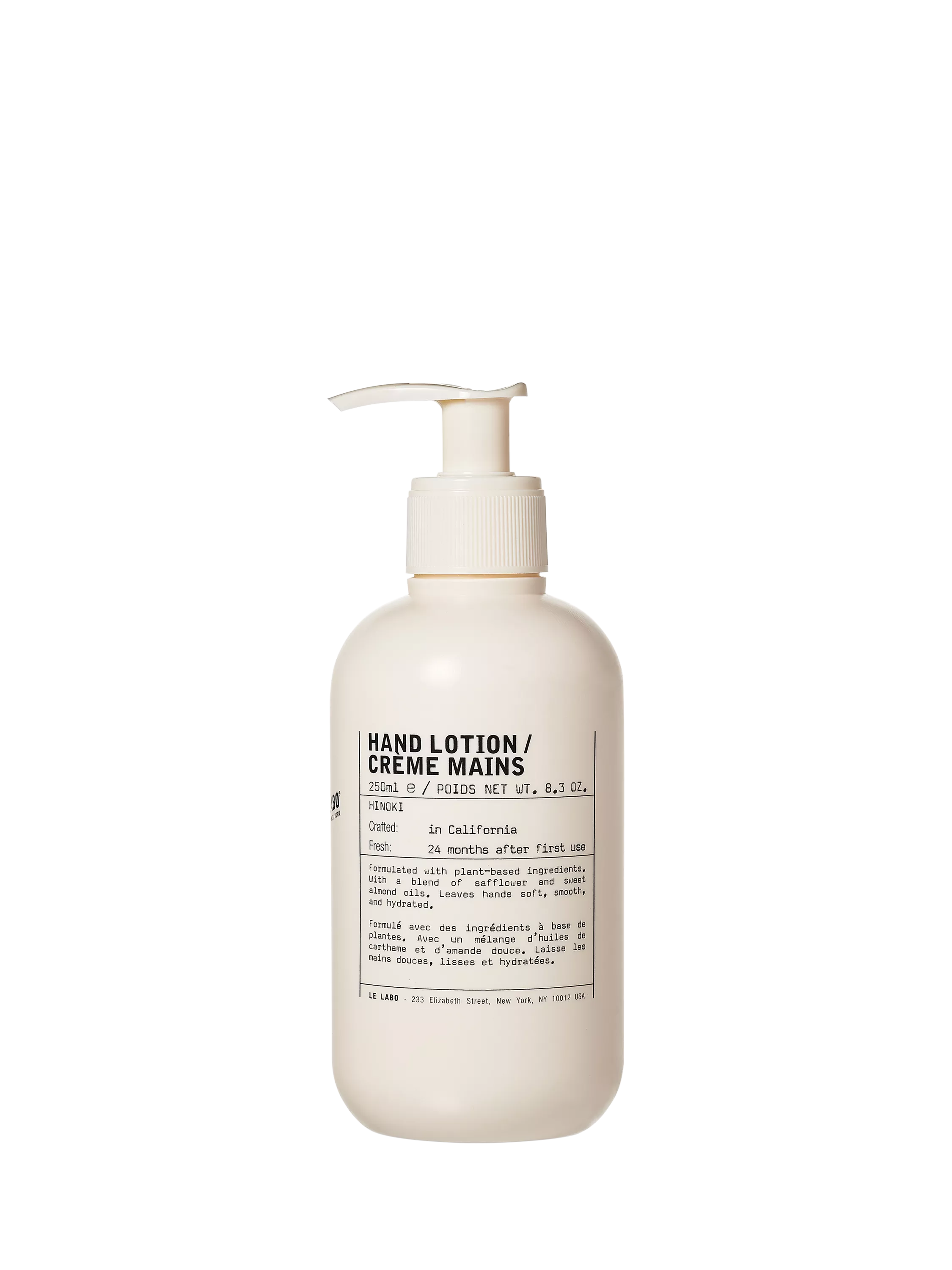 Le Labo Hinoki hand lotion 250ml, UK version