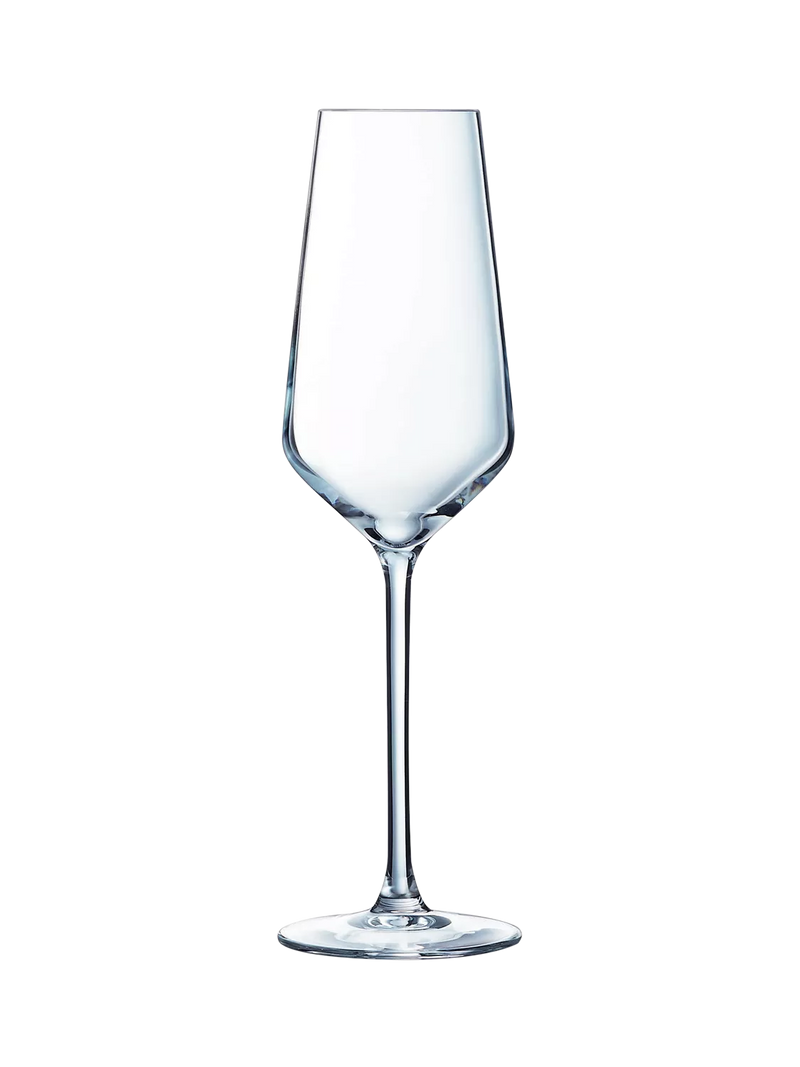 Eclat Cristal d'Arques crystal champagne flutes set of 6 230ml UK version