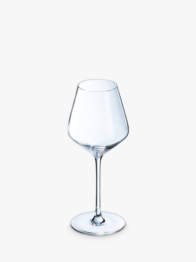 Eclat crystal stemmed wine glasses set of 6 380ml clear - British product