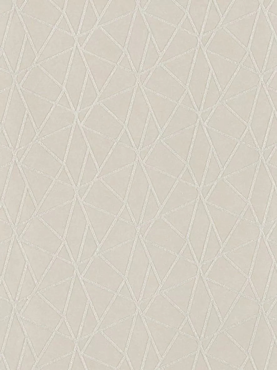 Harlequin Zola Shimmer wallpaper with geometric beaded design and metallic ground, UK version