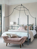 Harlequin Zola Shimmer wallpaper with geometric beaded design and metallic ground, UK version