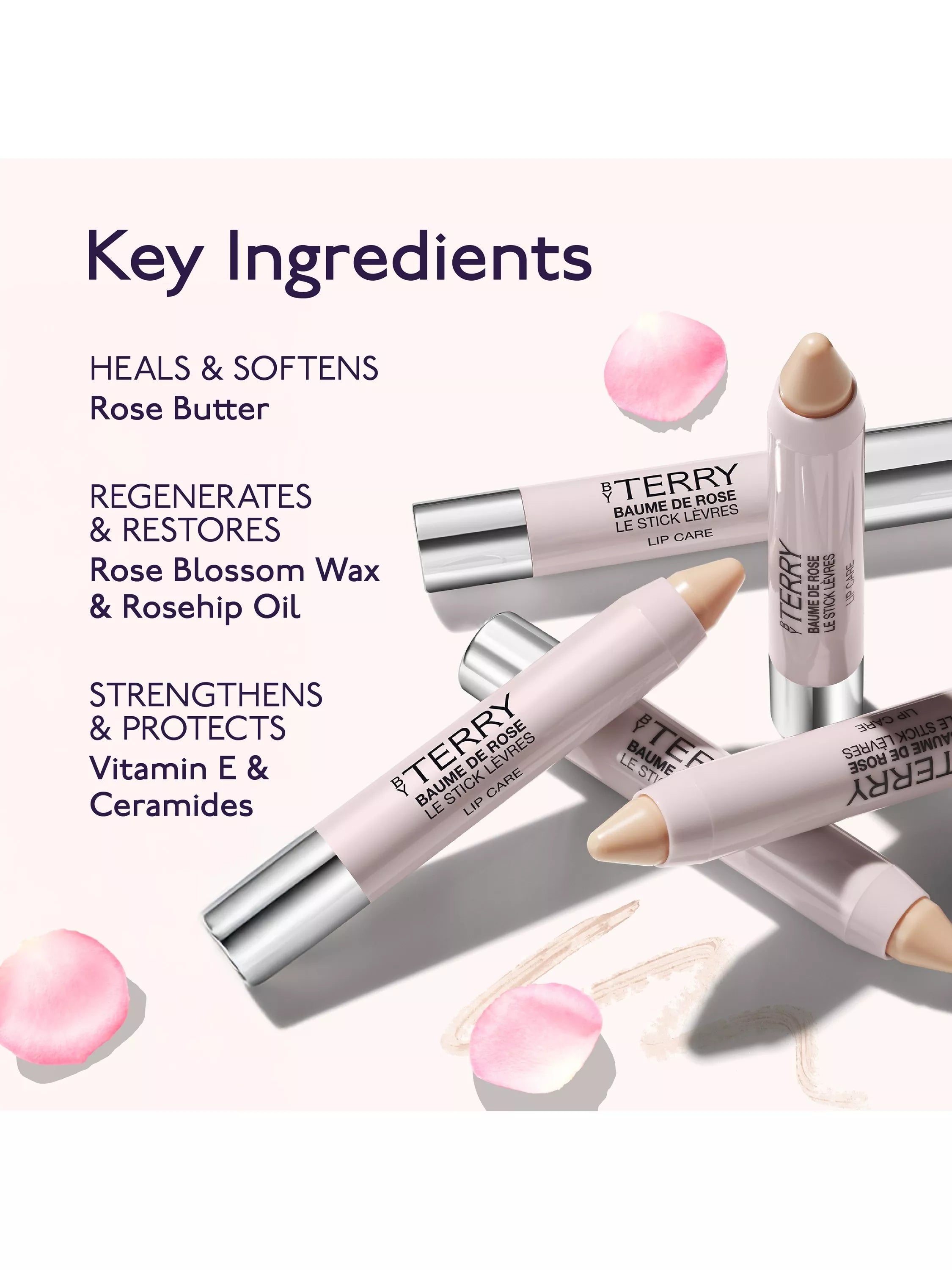 BY TERRY Baume de Rose Crayon lip balm 2.3g (British brand)