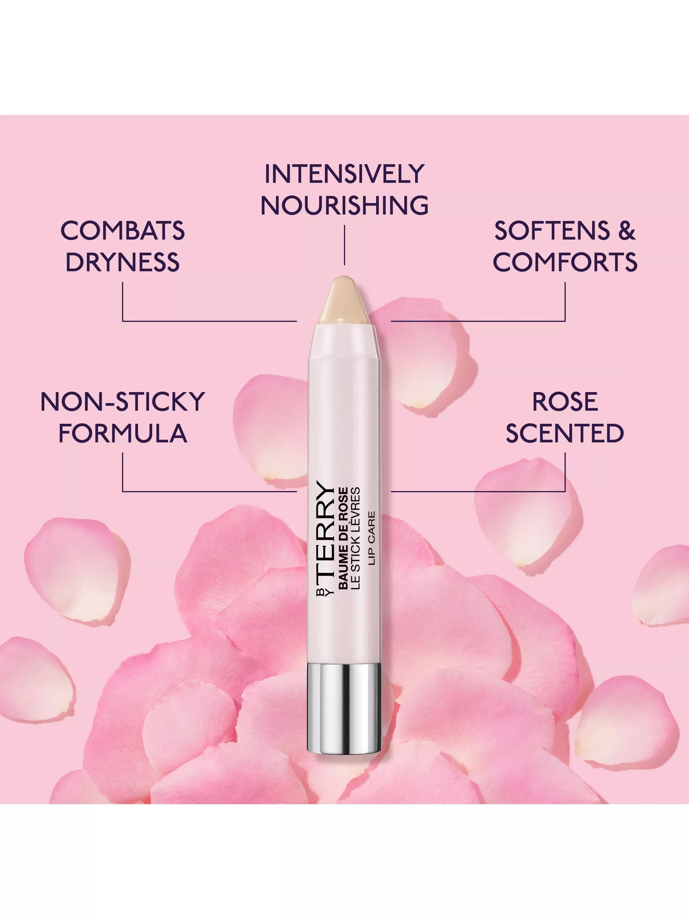 BY TERRY Baume de Rose Crayon lip balm 2.3g (British brand)