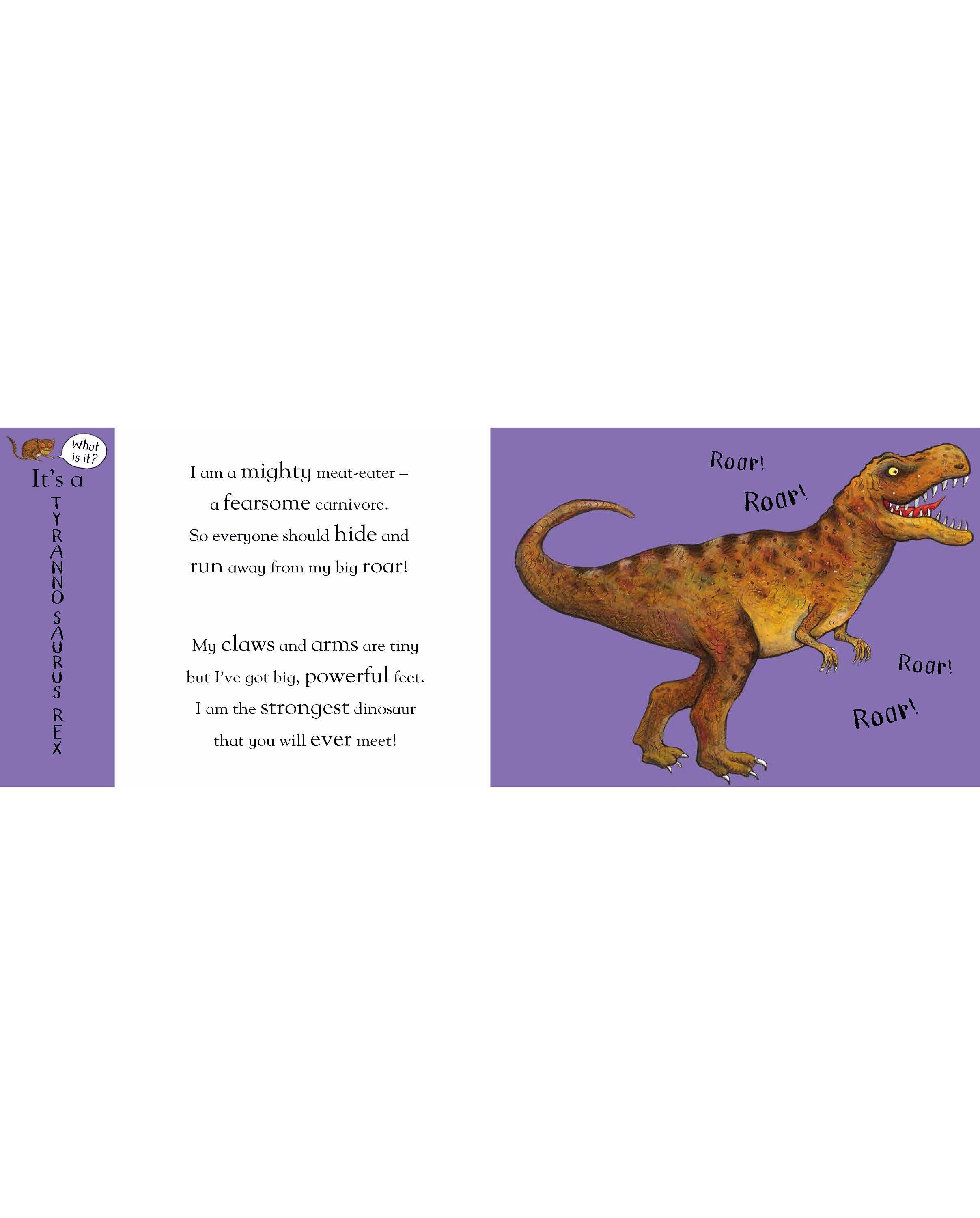 Nosy Crow Flip Flap Dinosaurs children's activity book, UK version