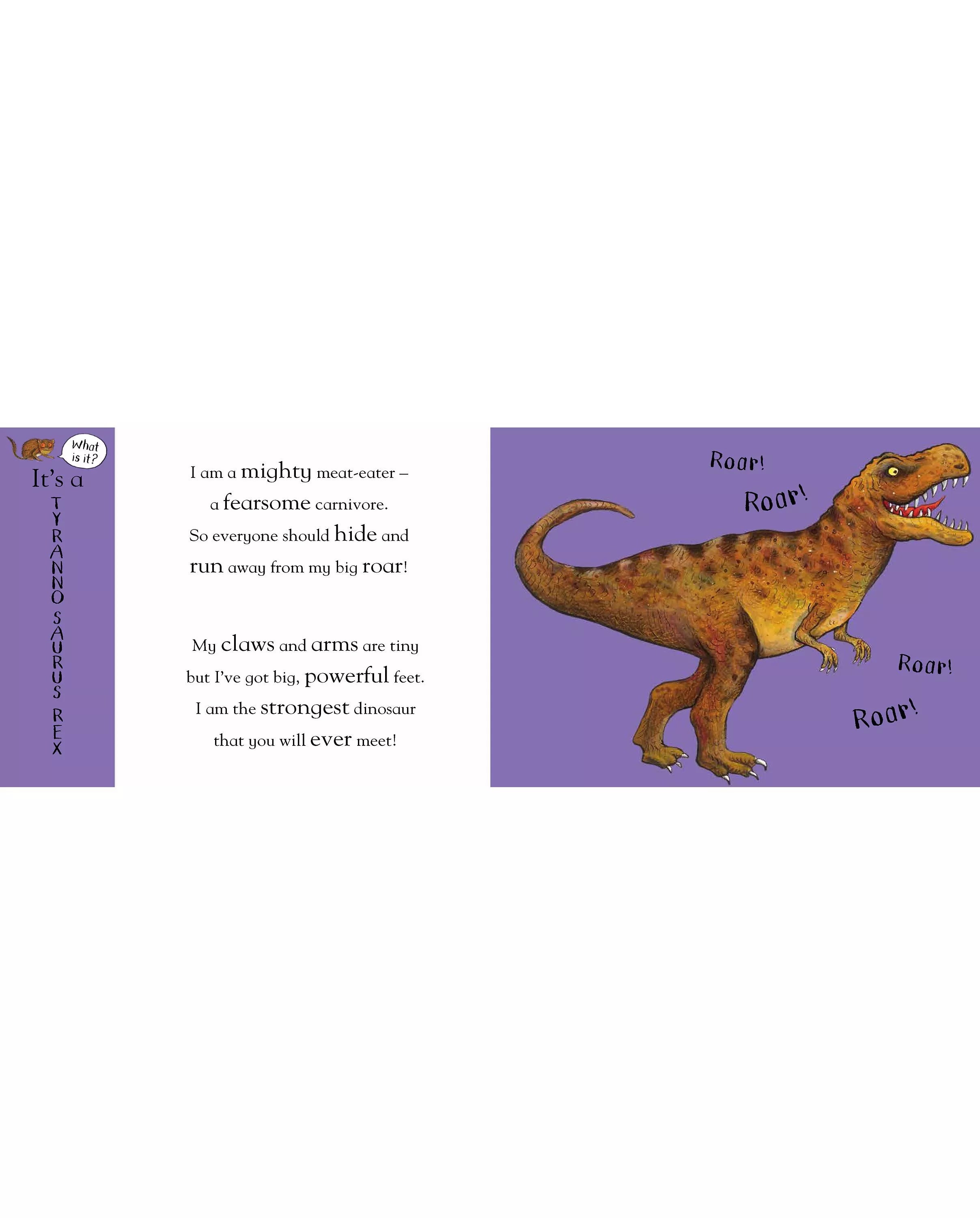 Nosy Crow Flip Flap Dinosaurs children's activity book, UK version