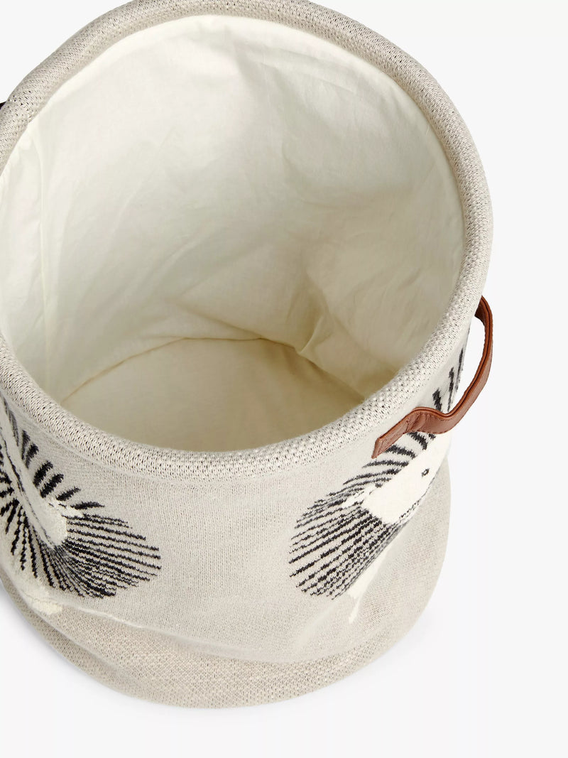 John Lewis lion knitted storage basket natural - British product