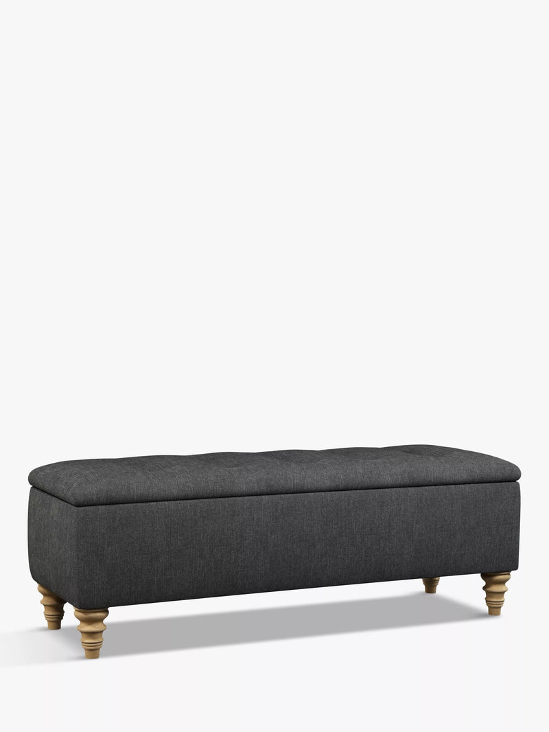 John Lewis Rouen upholstered ottoman storage box extra large - British product