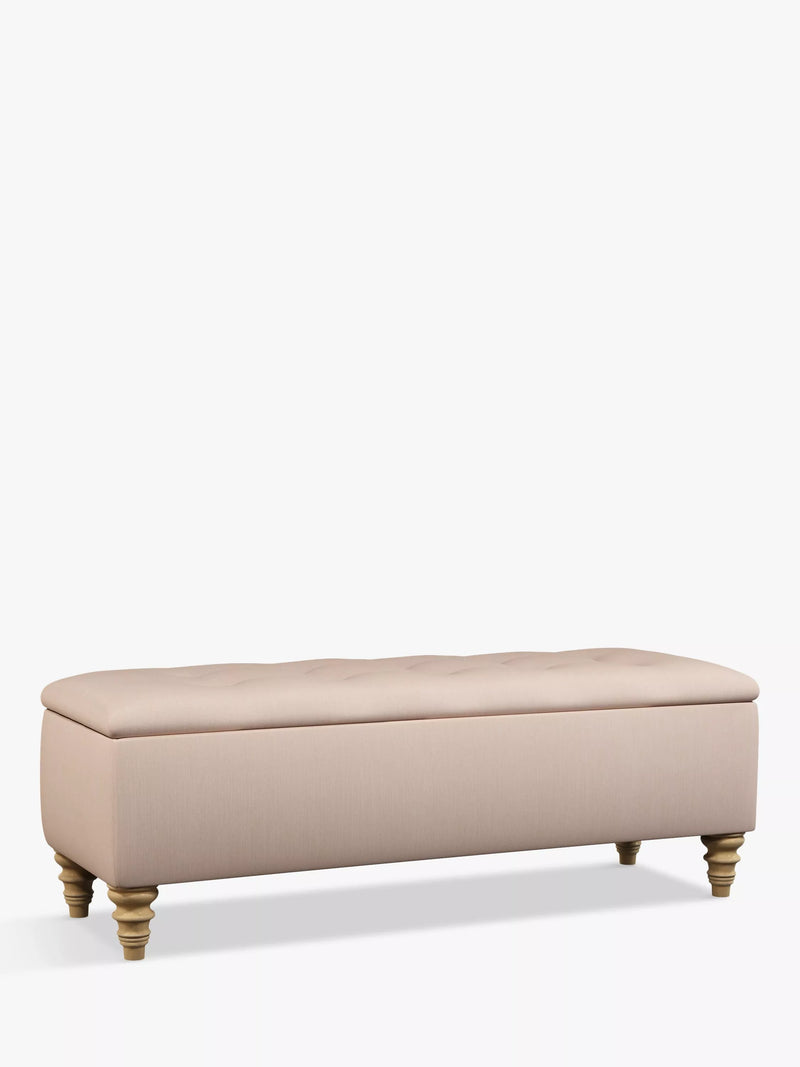 John Lewis Rouen Upholstered Ottoman Storage Box, Extra Large
