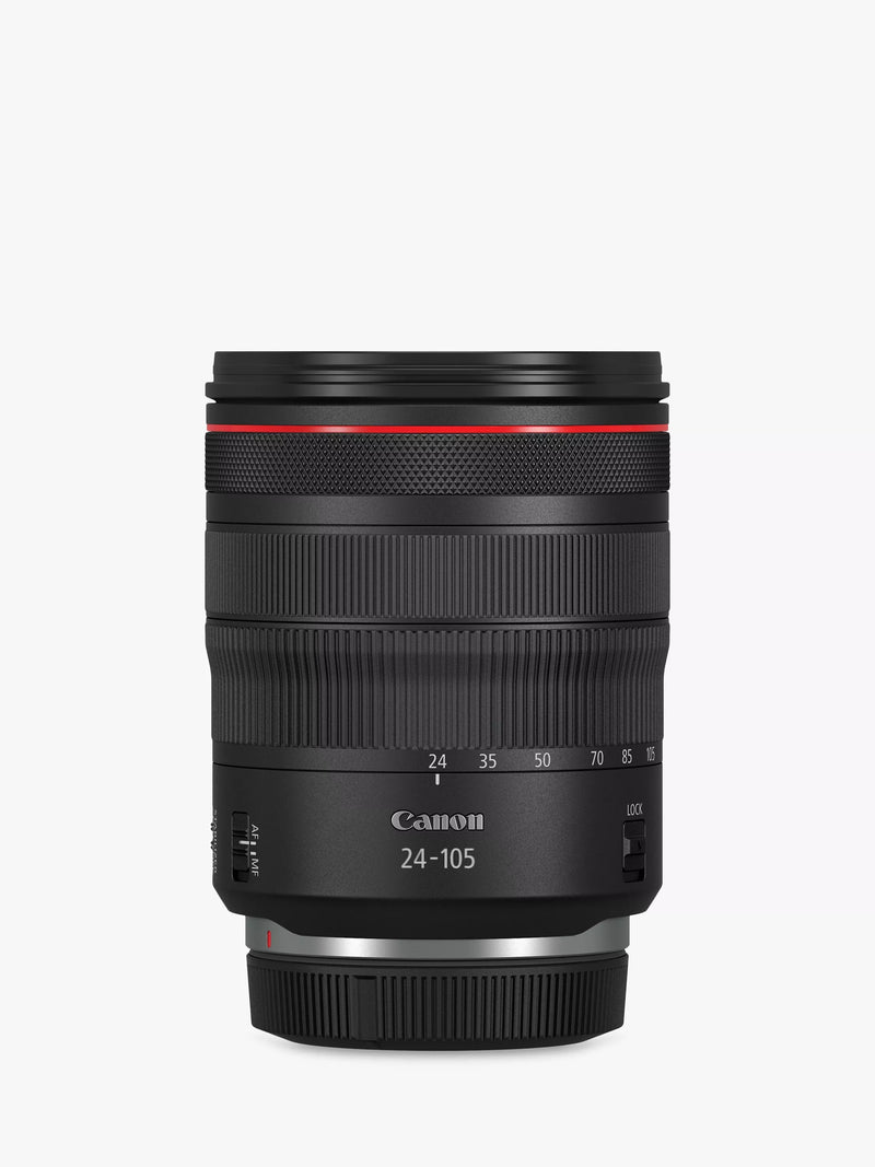 Canon RF 24-105mm f/4L IS USM zoom lens, UK version