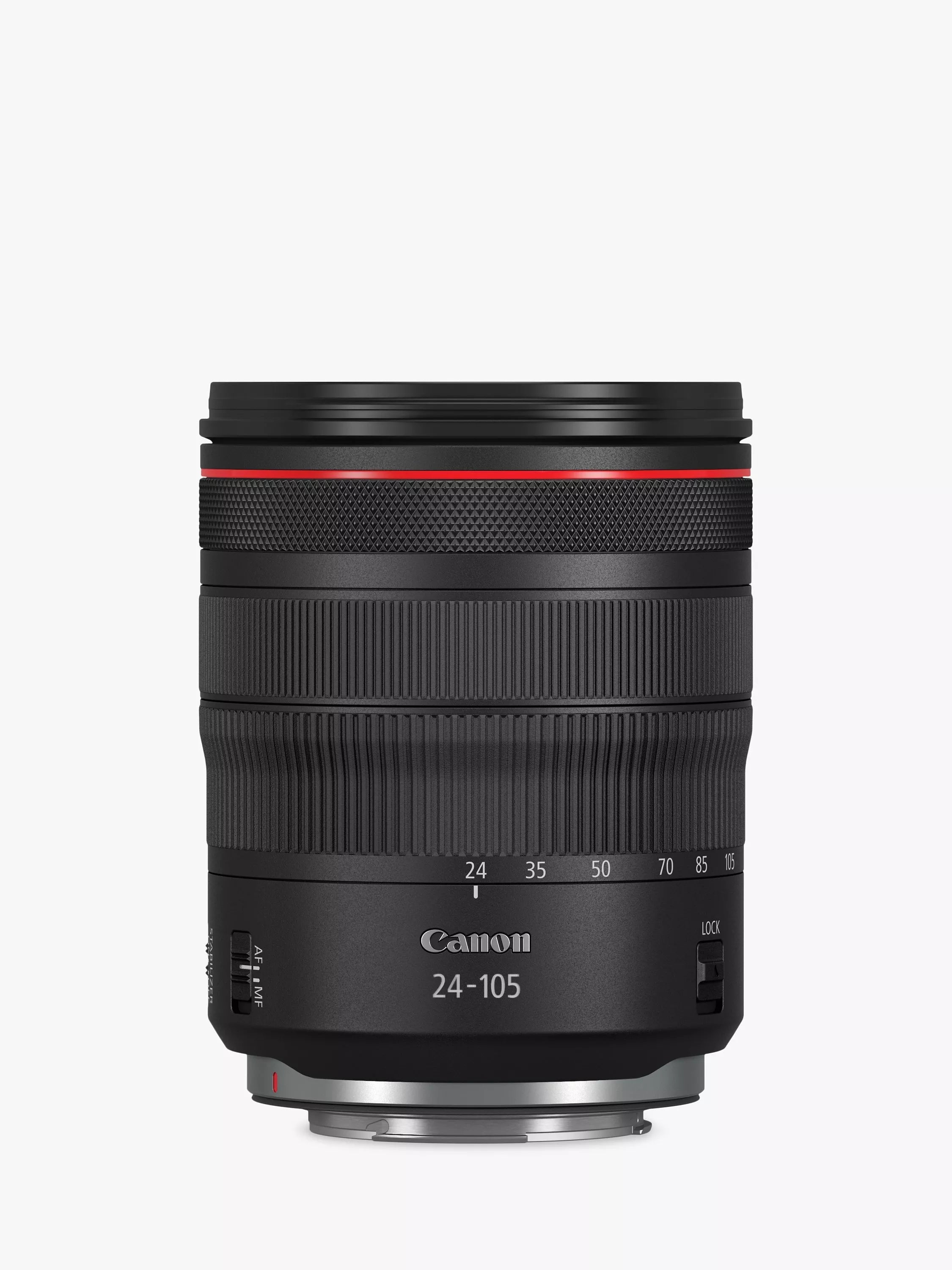 Canon RF 24-105mm f/4L IS USM zoom lens, UK version