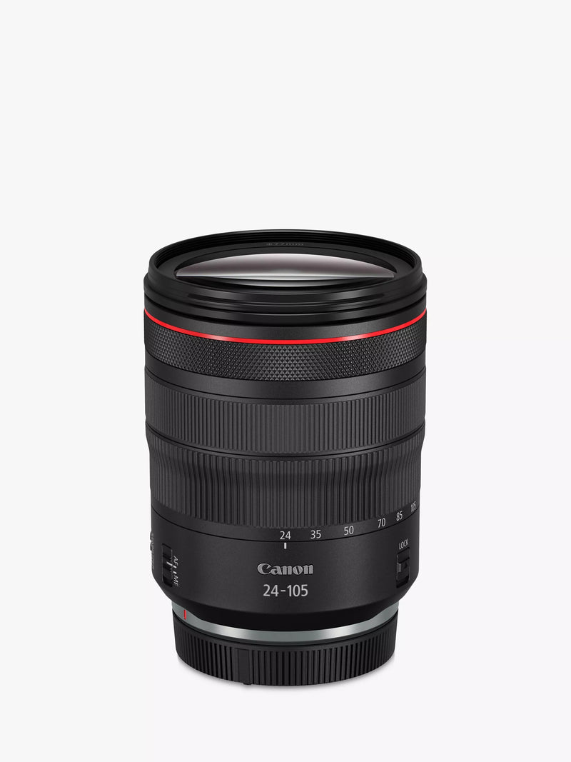 Canon RF 24-105mm f/4L IS USM zoom lens, UK version