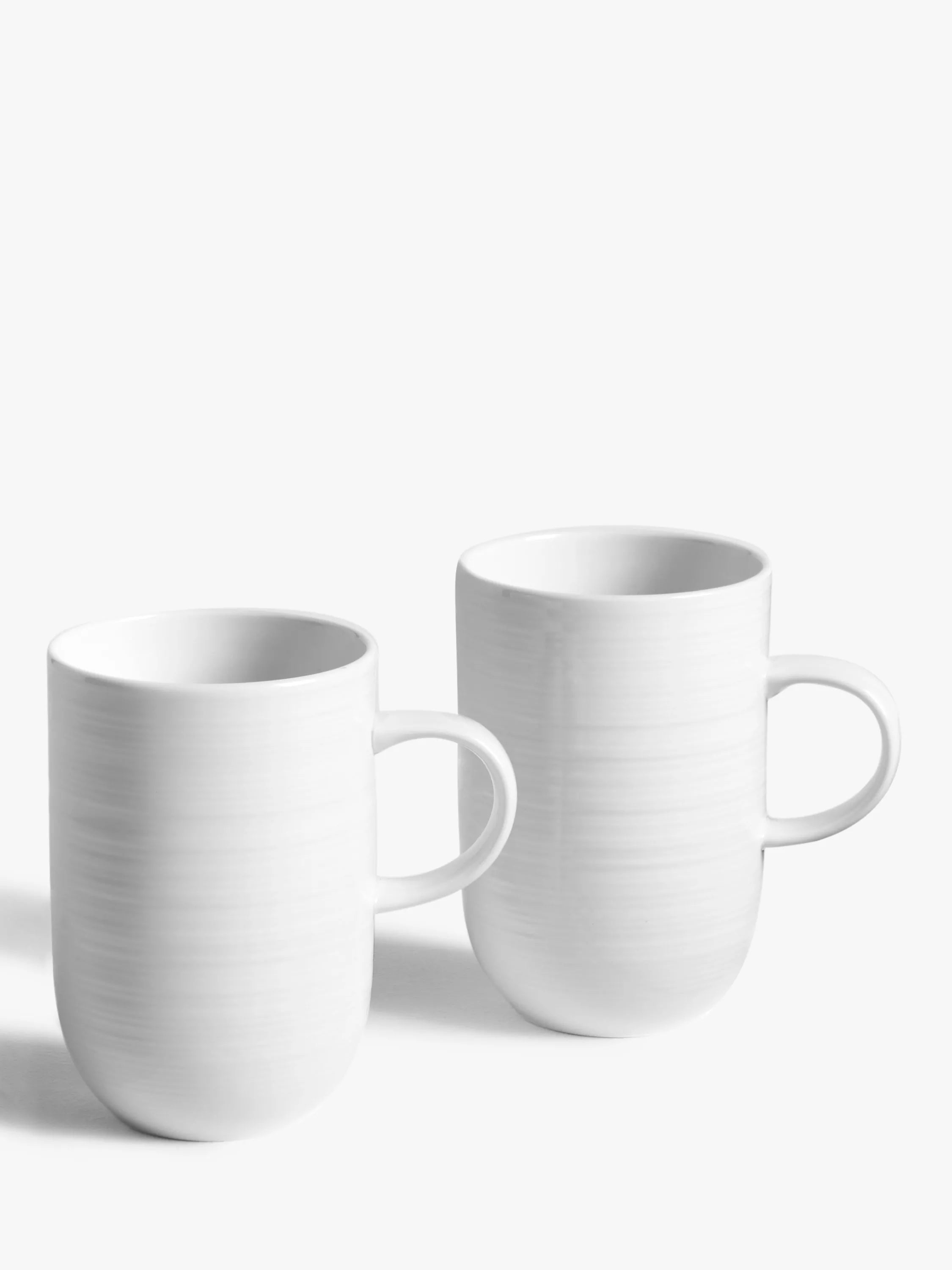 John Lewis fine china latte mugs natural set of 2, imported from the UK