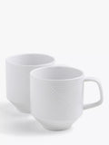 John Lewis porcelain mugs set of 2, 400ml - British product