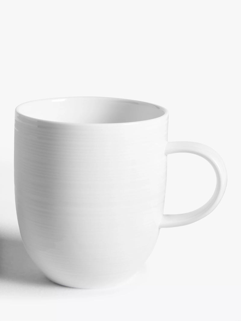 John Lewis Luna fine china mug set 360ml (British brand)