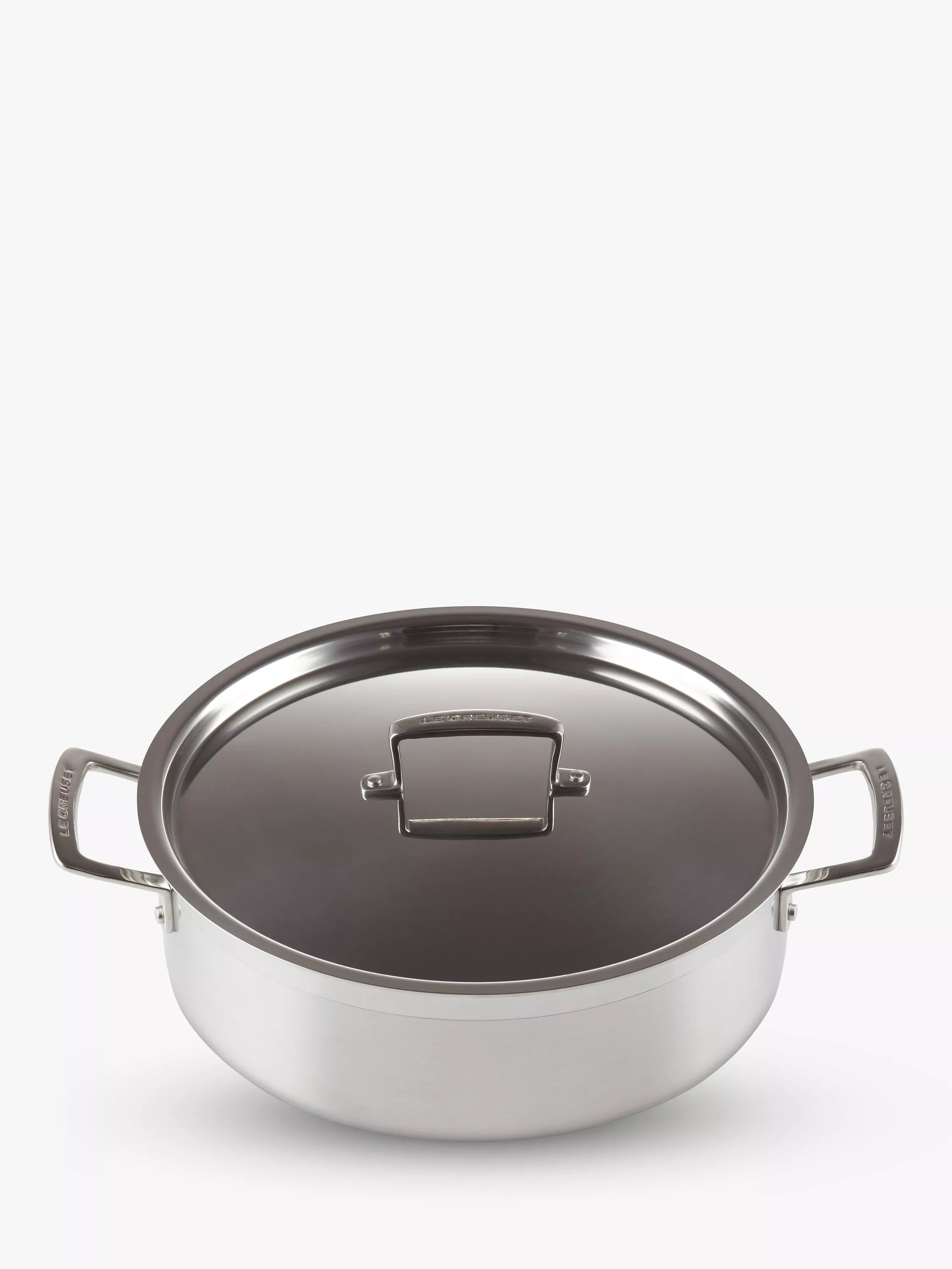 Le Creuset 3-Ply Stainless Steel Sauteuse Pan 28cm, UK version