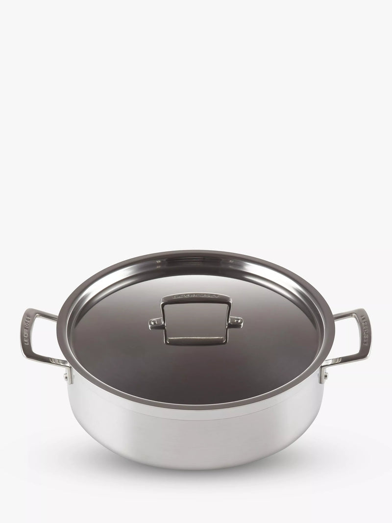 Le Creuset 3-Ply Stainless Steel Sauteuse Pan 28cm, UK version