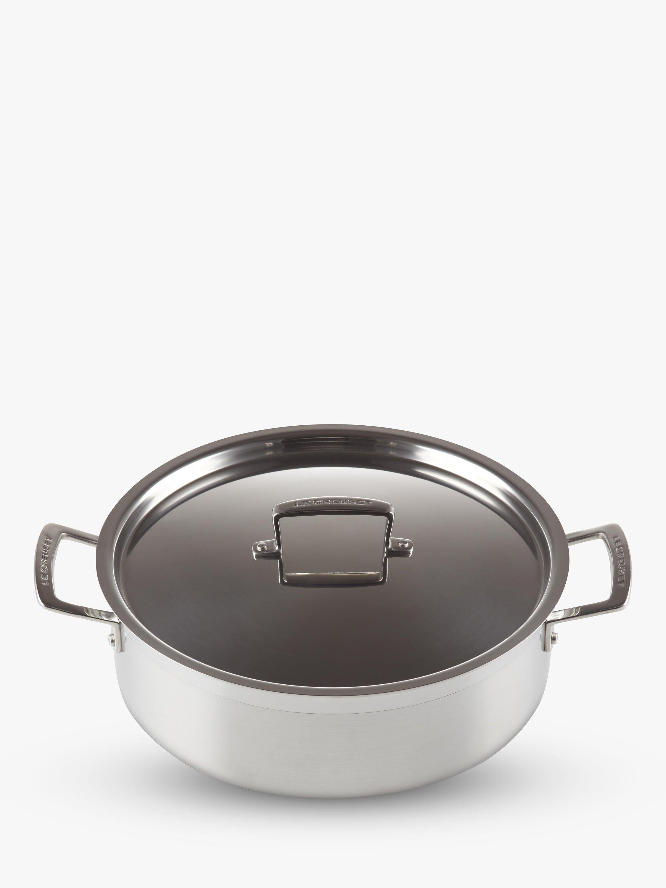 Le Creuset 3-Ply Stainless Steel Sauteuse Pan 28cm, UK version